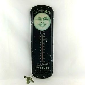 HARVEST MOON VINTAGE STYLE THERMOMETER WALL HANGING